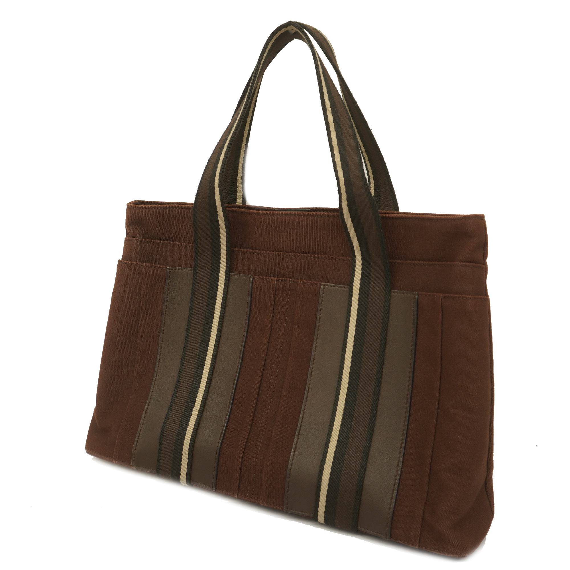 Hermesauth Troca Horizontal Troca Horizontal Mm Women's Canvas Tote Bag Brown